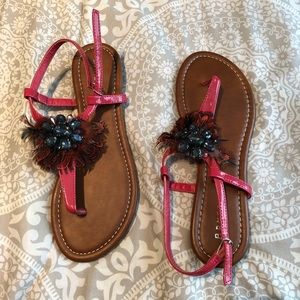 Pink Thong Sandals